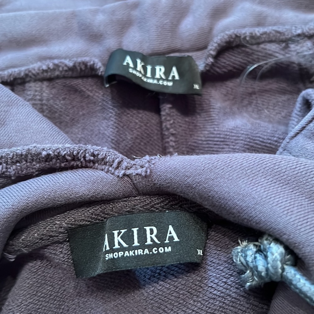 Akira Heavy Cotton 2 Piece Sweatpants And Matching Cold Shoulder Sweatshirt XL - Picture 15 of 15